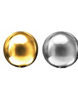 Шар 20''/51 см Сфера 3D, Золото