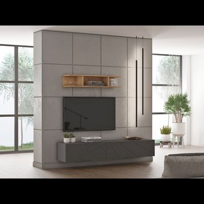 ОМ059 Гостиная Шерлок №3. Размер: 2104х?х410. Ширина ТВ-ниши: 1202.