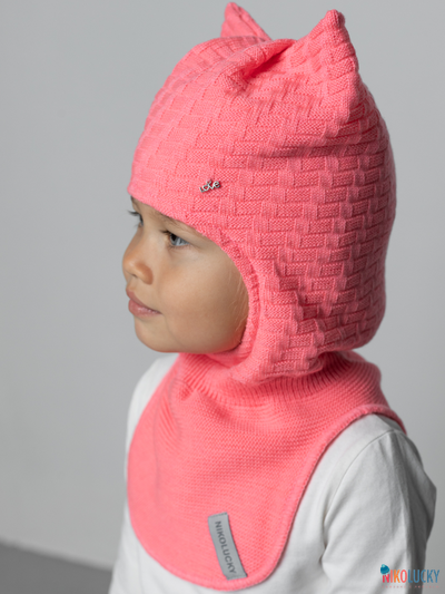 Шапка-шлем 24201-05 х/б подклад, розовый 52-54