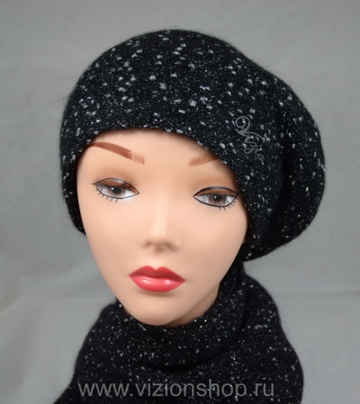 zhenskiy-beret-i-sharf-s-lyureksom-vizio-5397-chernyy
