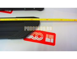 Пороги подножки "Luxe Black" 1550 мм для Jeep GRAND CHEROKEE 2013-2022