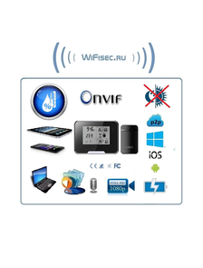 IP видеоняня WiFi (Настольные часы - метеостанция с внешним датчиком температуры, охранная видеокамера) с аккумулятором и с DVR, Full HD 1 Mp (HDSmartIPC)
