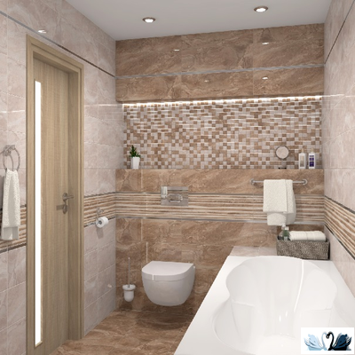 Плитка настенная Laparet Polaris коричневый 20 х 60 см