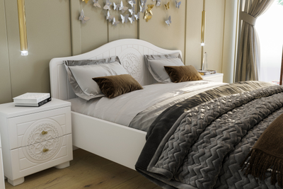 Композиция спальни МОНБЛАН Белое дерево