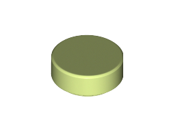 Tile, Round 1 x 1, Yellowish Green (98138 / 6284598)