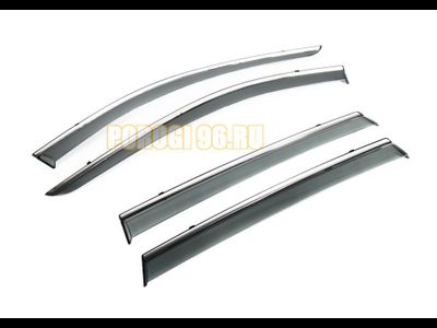 Дефлектор окон с молдингом для Nissan X-Trail 2015-