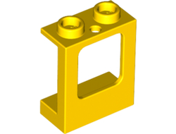 Window 1 x 2 x 2 Plane, Single Hole Top and Bottom for Glass, Yellow (60032 / 4521134 / 6153842 / 6249279)