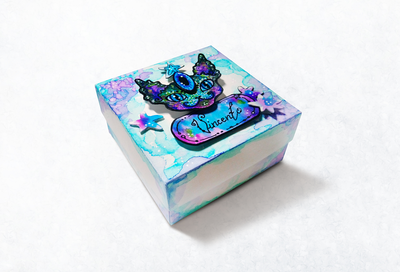 Объёмная подарочная 3Д-коробочка в стиле украшения