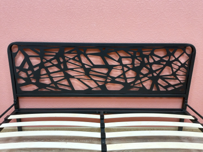 Кровать ОРИОН 1,6*2,0 черная ш*в*д 1660х905х2060мм