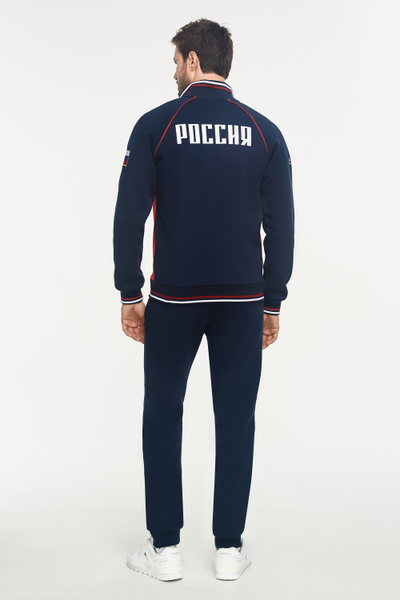 Теплый спортивный костюм мужской  12SKM-RR-1270, красный