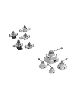 Пневмораспределители с ручным управлением