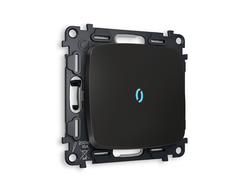 Переключатель 1-кл с подсветкой 10000K Черный матовый - Ambrella Volt - OMEGA