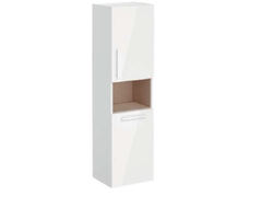 Пенал высокий, Vitra Root, 40 см, с корзиной для белья, глянцевый белый, правосторонний, 66231