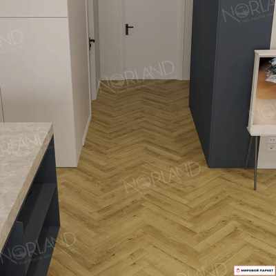 Ламинат Norland Herringbone Elegant Strong Дуб Фанэн LF304-17 33 класс толщина 8 мм с фаской 1.92 м2