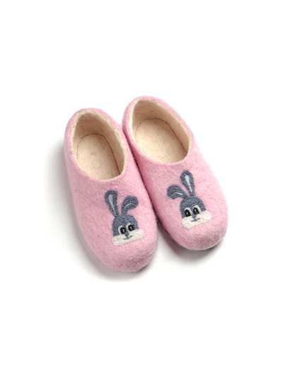 Детские войлочные тапочки «Зайчики» 14