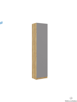 БОСТОН Шкаф ШК-003 ЛДСП Дуб крафт золотой/ЛДСП Серый шифер