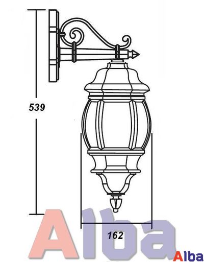Садово парковый светильник America S 83402 gold