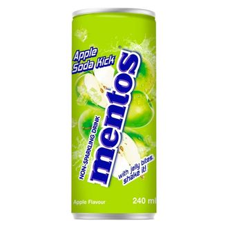 Mentos Apple Soda Kick со вкусом яблока (Корея), 240 мл