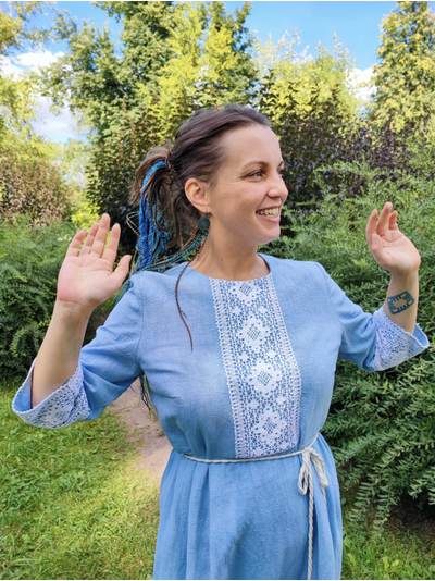 Платье крапивное "Пробуждение"