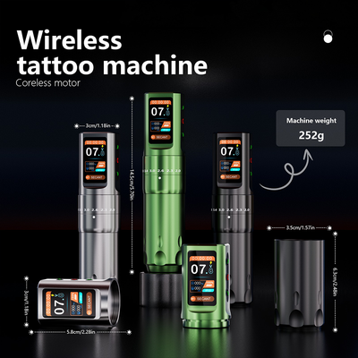 Беспроводная тату машинка BRONC V80 Strokes 2.0 - 4.2mm X 2Power Black