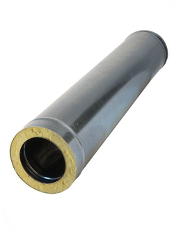 Труба-термо 1,0м, 115х200, AISI 430/Оц, 0,5мм/0,5мм