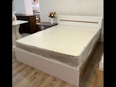 Кровать "Наоми" (КР-11) 1,6м МДФ белый глянец (БТС)