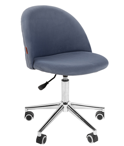 велюр  голубой