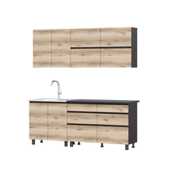 Кухня Симпл Берген (2,0) дуб делано/венге