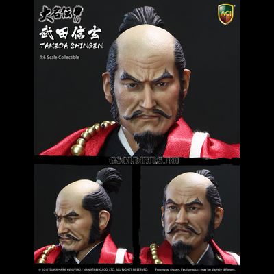 ТАКЭДА СИНГЭН - КОЛЛЕКЦИОННАЯ ФИГУРКА 1/6 TAKEDA SHINGEN Suwahara Hiroyuki's Daimyo Series (ACI-32SP Deluxe Version) - ACI TOYS