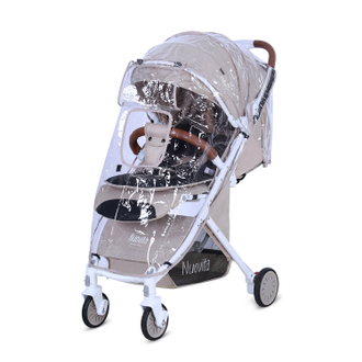 Коляска прогулочная Nuovita Giro Lux Beige, Bianco/Бежевый, Белый