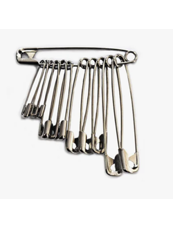 Булавка безопасная, ассорти 28...55 мм