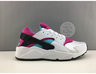 Nike huarache white blue top
