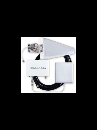 DS-900/2100-10C2  Комплект для усиления 3G сигнала с суммарным усилением 88 дБ. В зависимости от уровня входного сигнала может обеспечить качественным сигналом площадь до 300м2.