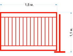 Ограждение для аттракционов по  ГОСТ 33807-2016