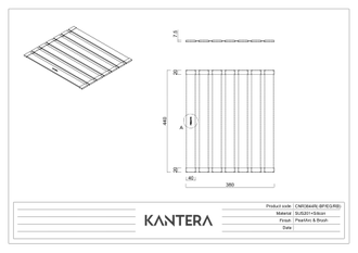 Рулонный коврик-подставка Roll-Mat CNR3844R- Black Pearl