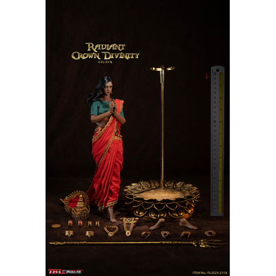 Индийская красавица в красном - Коллекционная ФИГУРКА 1/6 scale Radiant Crown Divinity Golden (PL2023-211A) - TBLeague