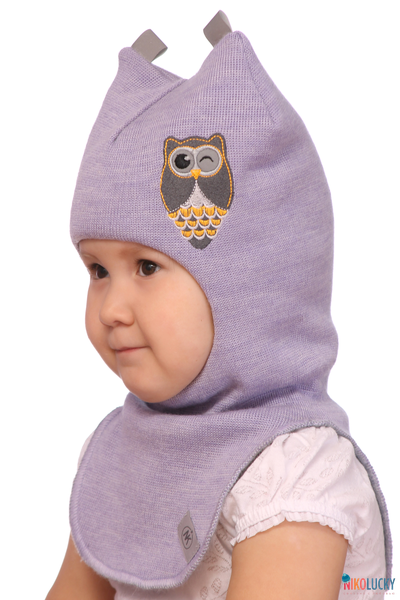 Шапка-шлем  18101-08, цвет сиреневый р. 52-54