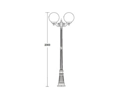Садово-парковые светильники GLOBO S-2 (184См)