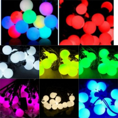Гирлянда "Шарики" уличная нить каучук IP65