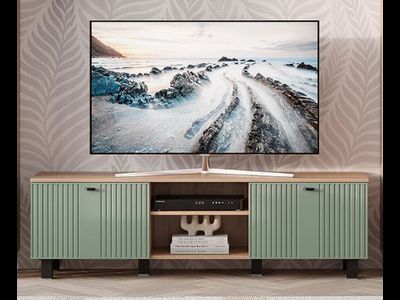 Олива Тумба под ТВ ТБ-09 Дуб каньон/MF12 эвкалипт софт Ш1602хВ484хГ376 мм