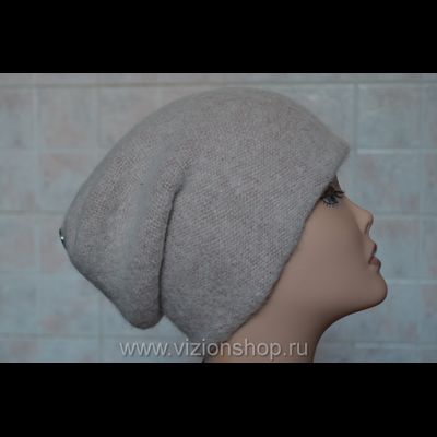 Вязаная шапка для женщин осень - зима  2018  Vizio Италия 5800 розовая