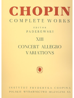 Chopin, Fr?d?ric Concert Allegro, Variations for piano