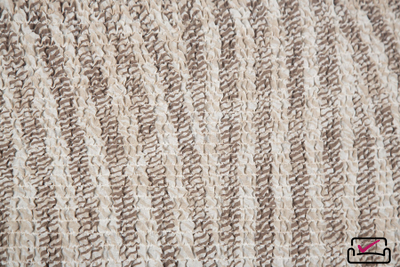 Чехол на угловой диван с левым выступом Виста Милано Бежевый. АнтиКошка. Хлопок. ИТАЛИЯ