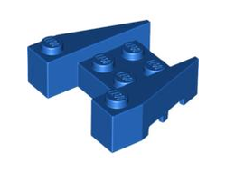 Wedge 3 1/2 x 4 with Stud Notches, Blue (50373 / 4622604 / 6248991)