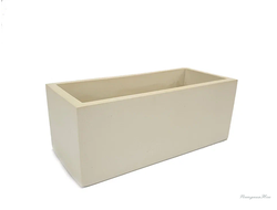 Кашпо Лофт прямоугольный VipSet 0,85л слоновая кость