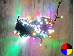 Гирлянда электрическая #114 цвет: мультиколор, белт-лайт, 20м., 200 LED-ламп. ЦЕНА ЗА 10ШТ