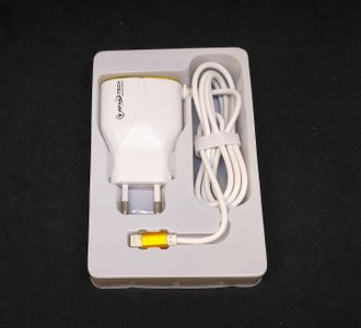 Сетевое зарядное устройство для iPhone Lightning, выход USB 1,5A Afka-Tech AF-123 (гарантия 14 дней)