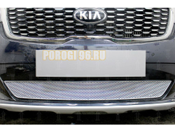 Защита радиатора Kia Sorento Prime 2017- chrome PREMIUM