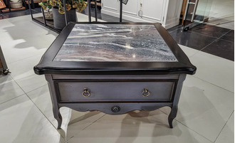 Стол журнальный с мраморной столешницей