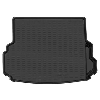 Коврик в багажник пластиковый (черный) для Mersedes-Benz GLK X204 (08-15)  (Борт 4см)
